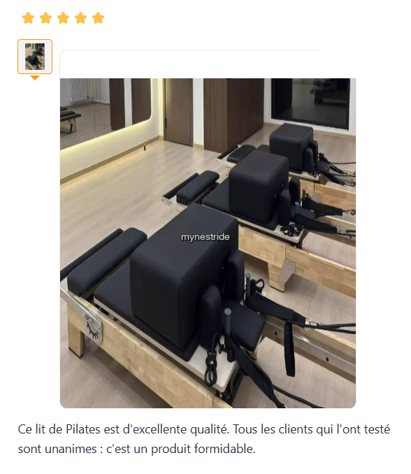 Verified customer review for Pilates