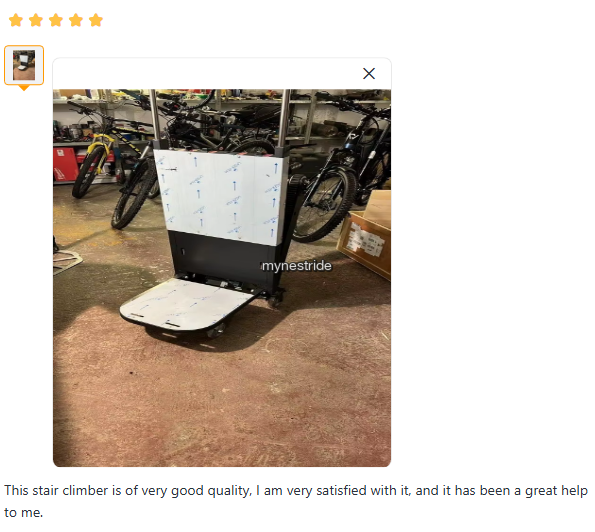 Verified customer review for Stair Climbers