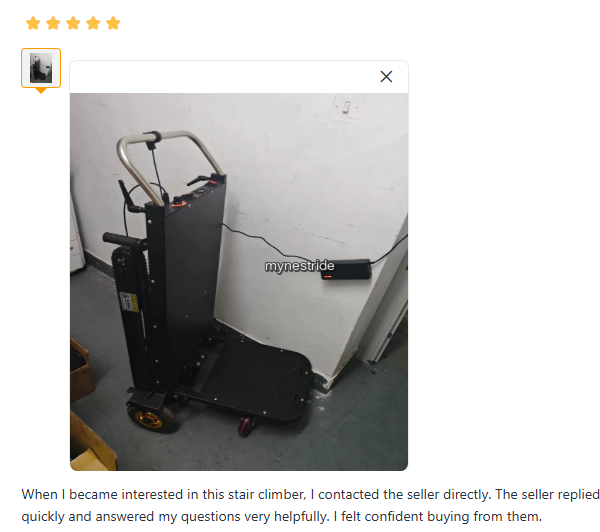 Verified customer review for Stair Climbers