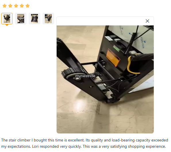 Verified customer review for Stair Climbers
