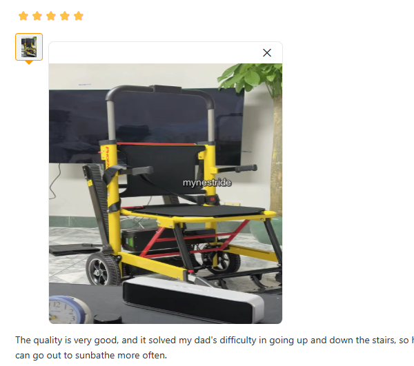 Verified customer review for Stair Climbers