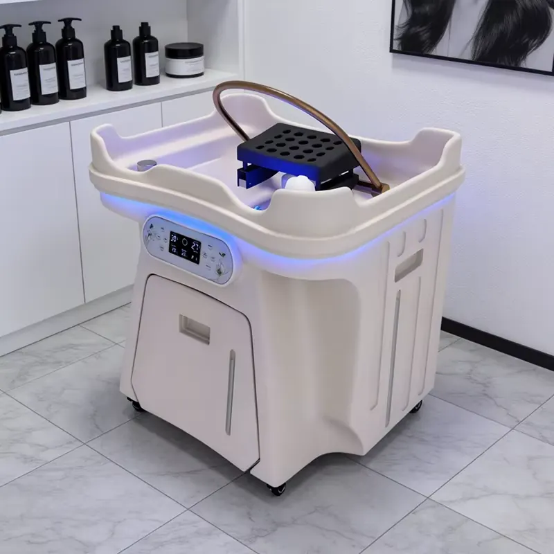 Japanese head spa unit in salon scene